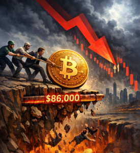 Bitcoin giảm mạnh khi phe mua đối mặt với nguy cơ mất mốc hỗ trợ 86.000 USD