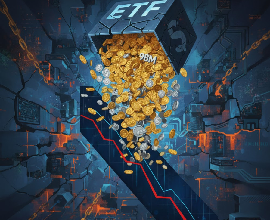 98 triệu đô la chảy ra khỏi quỹ ETF làm tăng nguy cơ XRP giảm xuống 1,26 đô la缩略图 98 triệu đô la chảy ra khỏi quỹ ETF làm tăng nguy cơ XRP giảm xuống 1,26 đô la