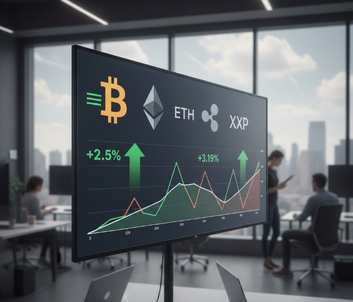 Dự đoán giá TOP 3 tiền điện tử: BTC, ETH và XRP bật tăng nhẹ sau nhịp điều chỉnh thị trường
