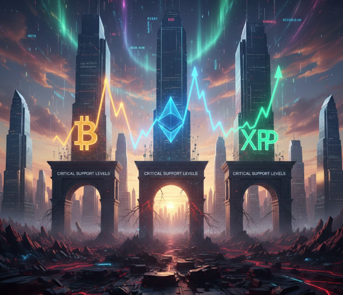 Dự đoán giá TOP 3 tiền điện tử: BTC, ETH và XRP phục hồi sau khi chạm các ngưỡng hỗ trợ quan trọng缩略图 Dự đoán giá TOP 3 tiền điện tử: BTC, ETH và XRP phục hồi sau khi chạm các ngưỡng hỗ trợ quan trọng