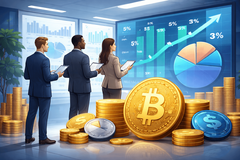 Cố vấn tài chính nâng tỷ trọng crypto: Mốc 2%–5% đang trở thành chuẩn mới