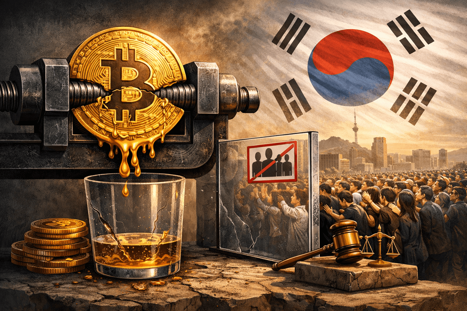 Thanh khoản Bitcoin sắp bị siết chặt bởi luật mới của Hàn Quốc, loại bỏ 99% người mua