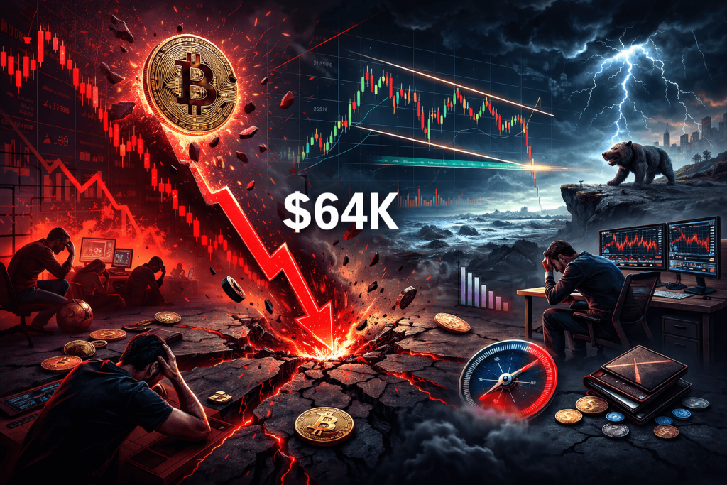 458 triệu USD bị thanh lý khi BTC giảm về $64K, chỉ số sợ hãi rơi về mức cực độ缩略图 458 triệu USD bị thanh lý khi BTC giảm về $64K, chỉ số sợ hãi rơi về mức cực độ