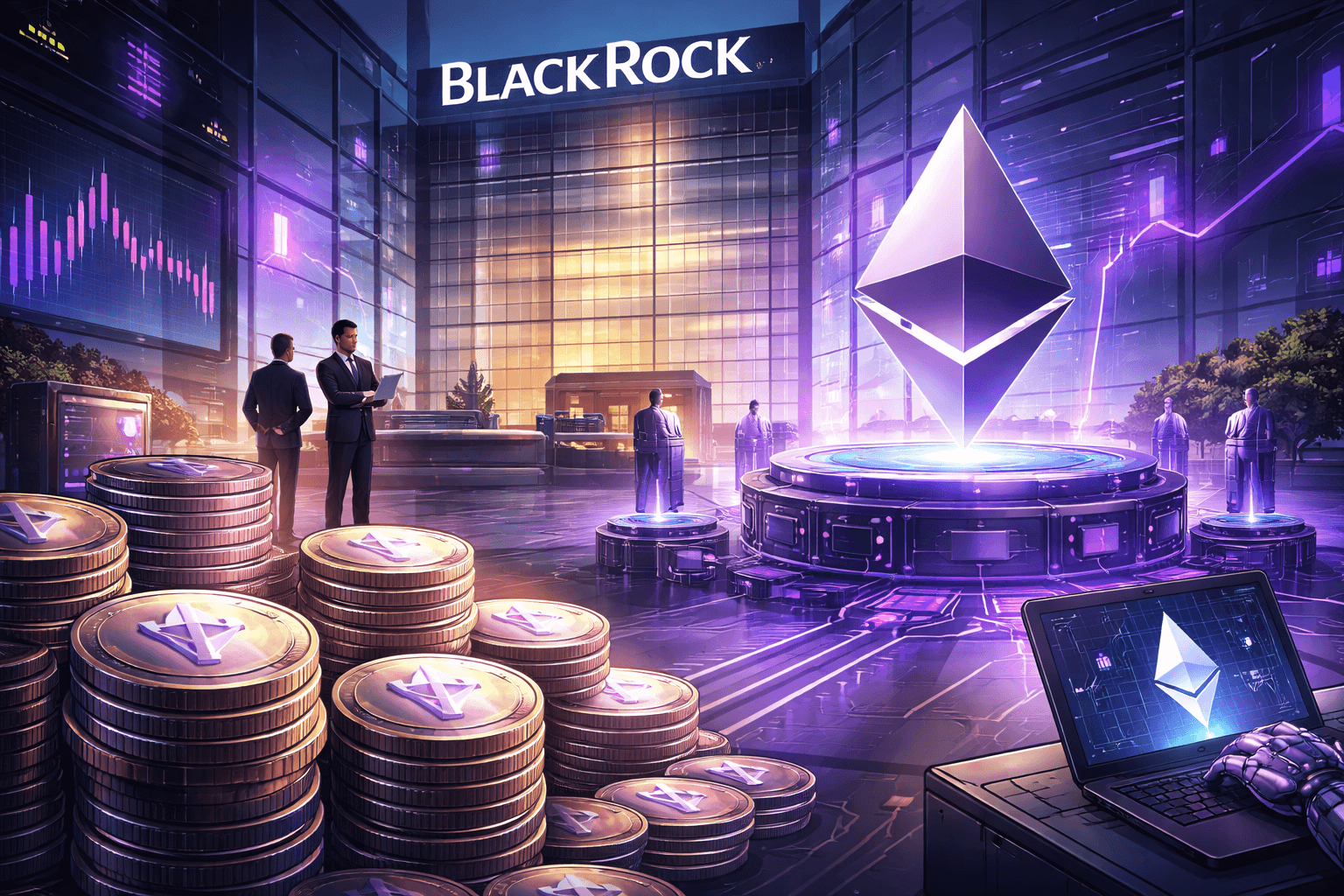 BlackRock bắt đầu mua ETH cho ETF Ethereum staking sắp ra mắt