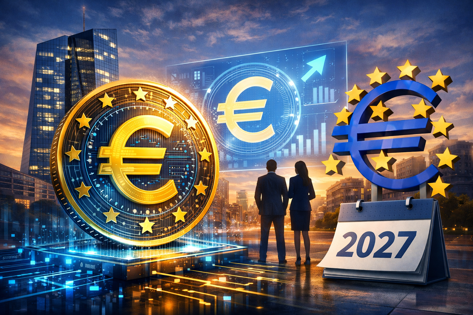 ECB đặt mục tiêu triển khai thí điểm đồng euro kỹ thuật số vào năm 2027