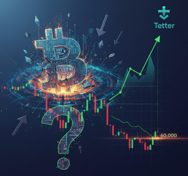 Bitcoin chạm đáy ở mức 60.000 đô la? Câu trả lời có thể nằm ở biểu đồ tỷ lệ thống trị của Tether