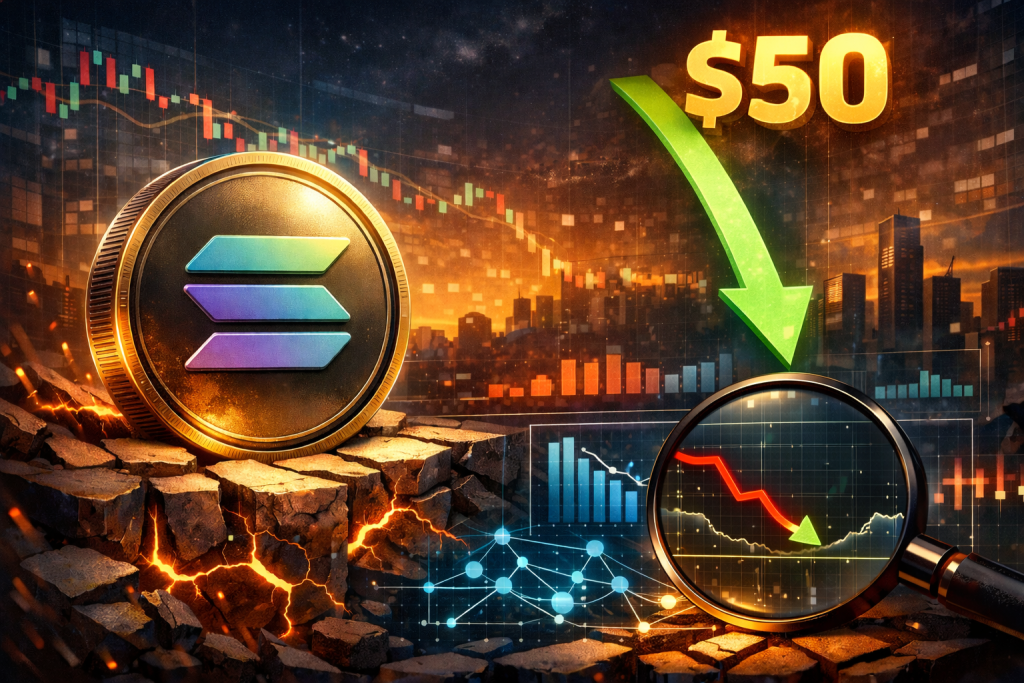 Giá SOL hướng về mức 50 đô la bất chấp dữ liệu onchain cho thấy có dấu hiệu chạm đáy
