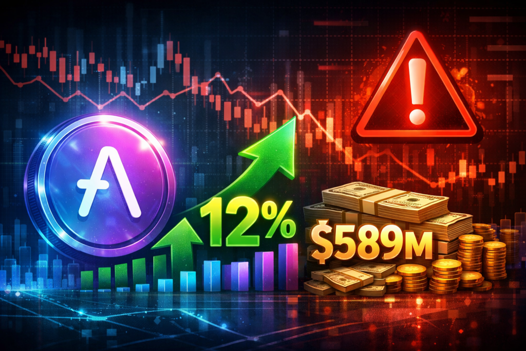 AAVE tăng 12% khi TVL tăng thêm 589 triệu đô la nhưng xuất hiện tín hiệu cảnh báo