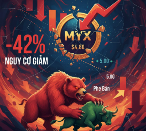MYX giảm xuống dưới 5 đô la khi phe bán nắm quyền kiểm soát — Nguy cơ giảm 42% xuất hiện