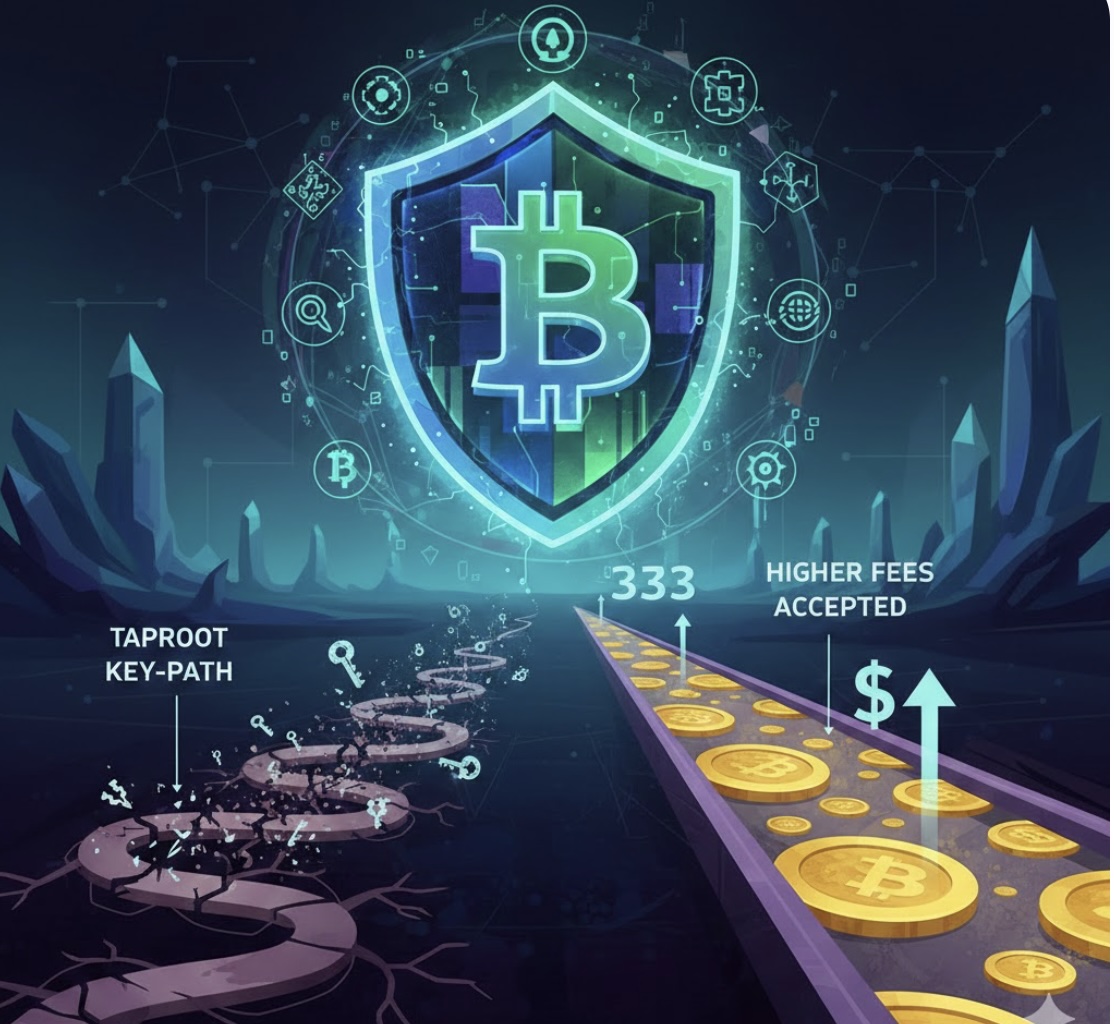 Ý tưởng Bitcoin “an toàn trước lượng tử” này loại bỏ key-path của Taproot, chấp nhận phí cao hơn