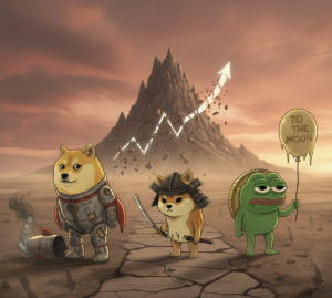 Memecoin: Dogecoin, Shiba Inu và Pepe gặp khó trong việc giữ vững đà tăng