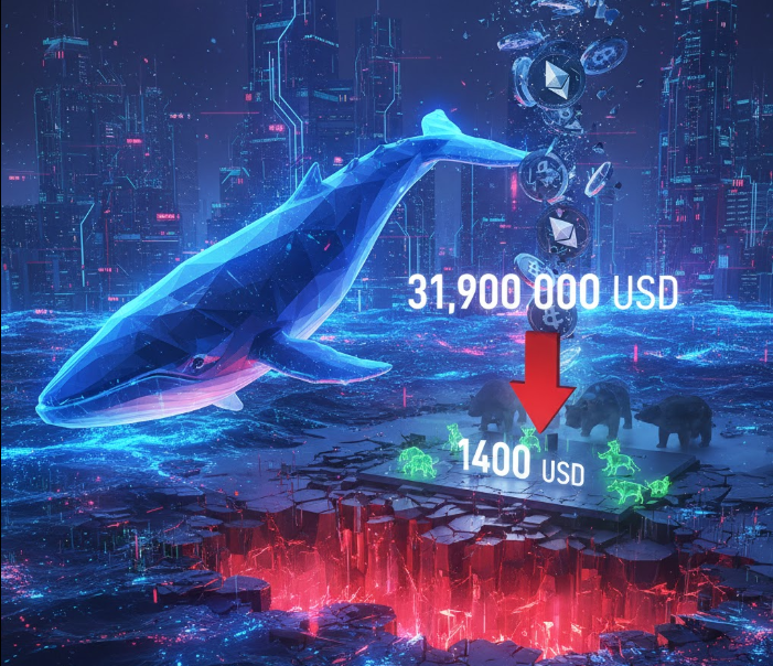 Cá voi Ethereum xả 31,9 triệu USD: ETH đối mặt nguy cơ rơi về mốc 1.400 USD?缩略图 Cá voi Ethereum xả 31,9 triệu USD: ETH đối mặt nguy cơ rơi về mốc 1.400 USD?
