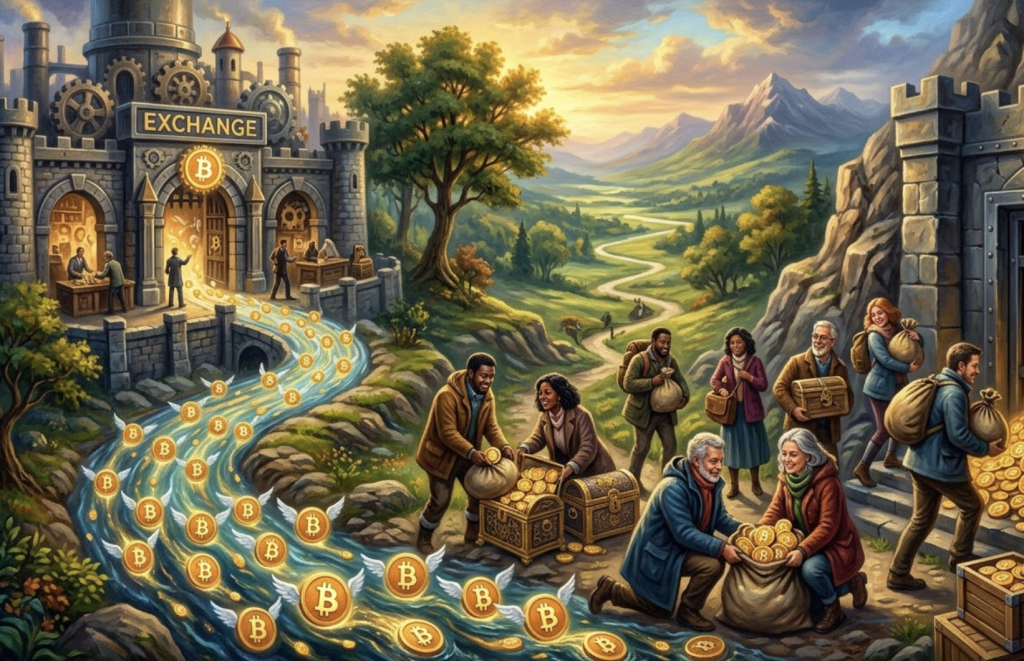 Nhà phân tích: Dòng Bitcoin rút ra từ các sàn giao dịch cho thấy ‘sự tích lũy thực sự của các nhà đầu tư’缩略图 Nhà phân tích: Dòng Bitcoin rút ra từ các sàn giao dịch cho thấy ‘sự tích lũy thực sự của các nhà đầu tư’