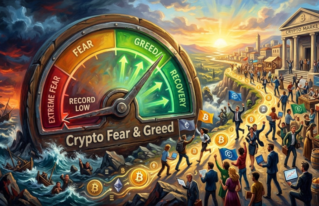 Chỉ số Fear & Greed tiền điện tử có xu hướng phục hồi từ mức thấp kỷ lục khi các trader quay trở lại