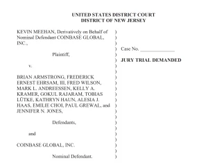 Các lãnh đạo Coinbase đối mặt với vụ kiện mới đòi bồi thường thiệt hại và thu hồi lợi nhuận nội bộ