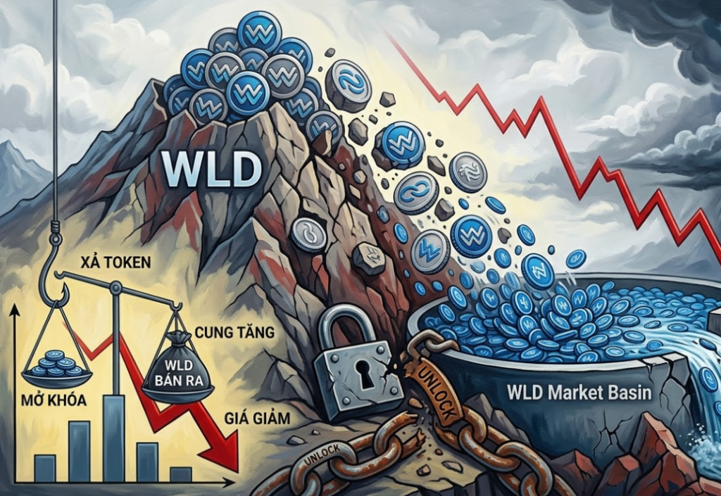 Giá WLD giảm khi team bán tháo trước khi mở khóa token缩略图 Giá WLD giảm khi team bán tháo trước khi mở khóa token