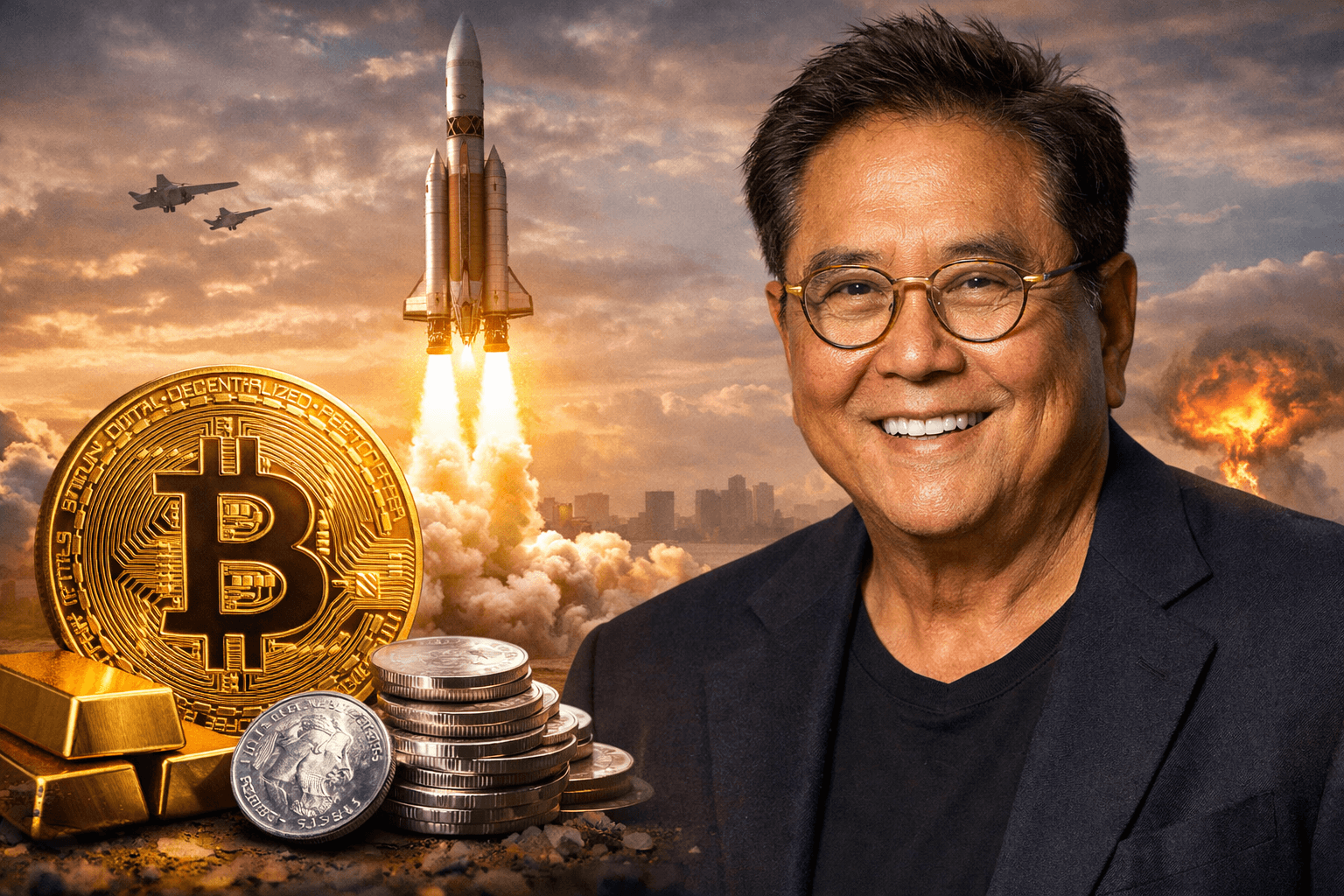 Robert Kiyosaki: Bitcoin và bạc sắp tăng mạnh giữa căng thẳng địa chính trị