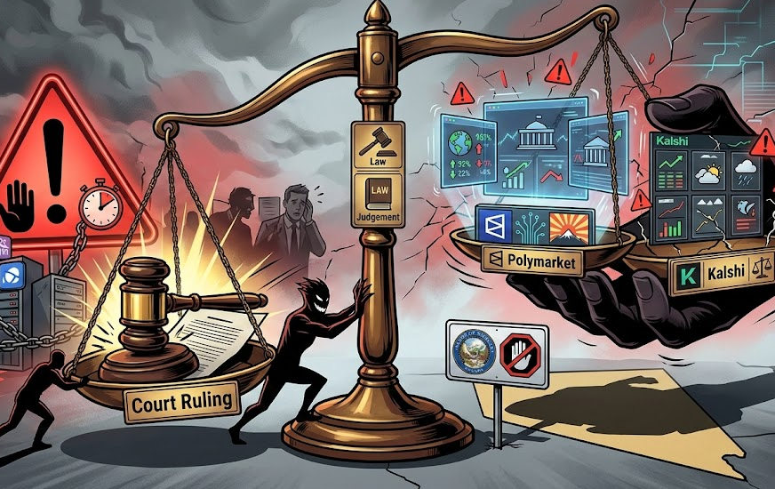 Phán quyết của tòa án làm tăng nguy cơ tạm ngừng giao dịch đối với Kalshi và Polymarket tại Nevada缩略图 Phán quyết của tòa án làm tăng nguy cơ tạm ngừng giao dịch đối với Kalshi và Polymarket tại Nevada