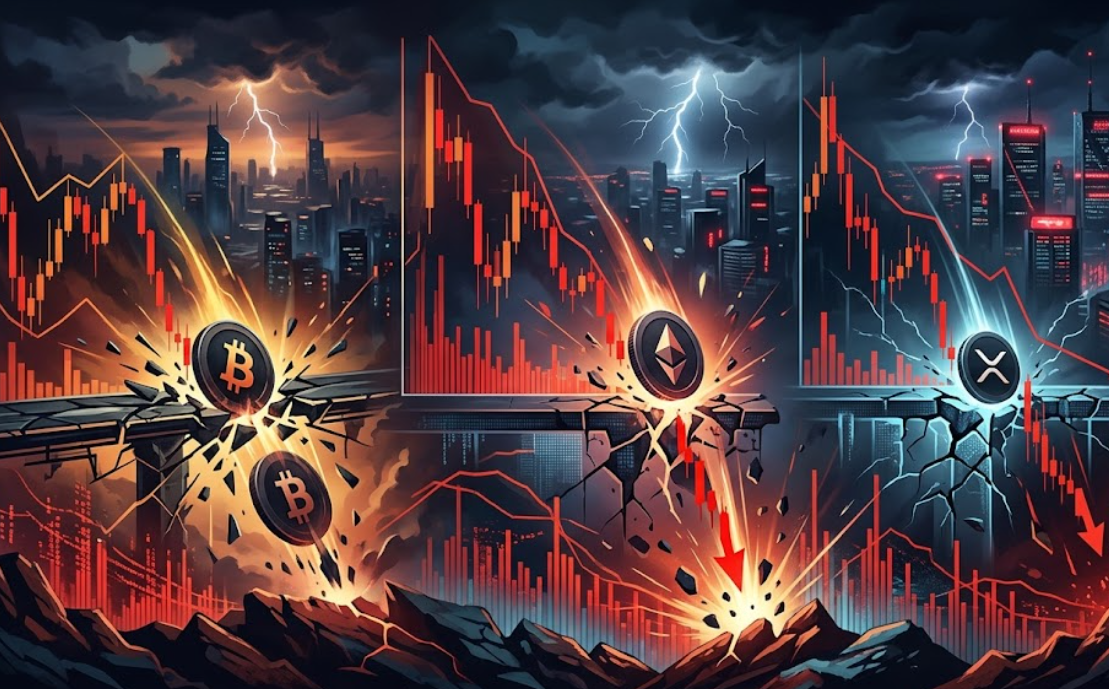 Dự đoán giá TOP 3 tiền điện tử: BTC, ETH và XRP đồng loạt phá vỡ các ngưỡng hỗ trợ quan trọng