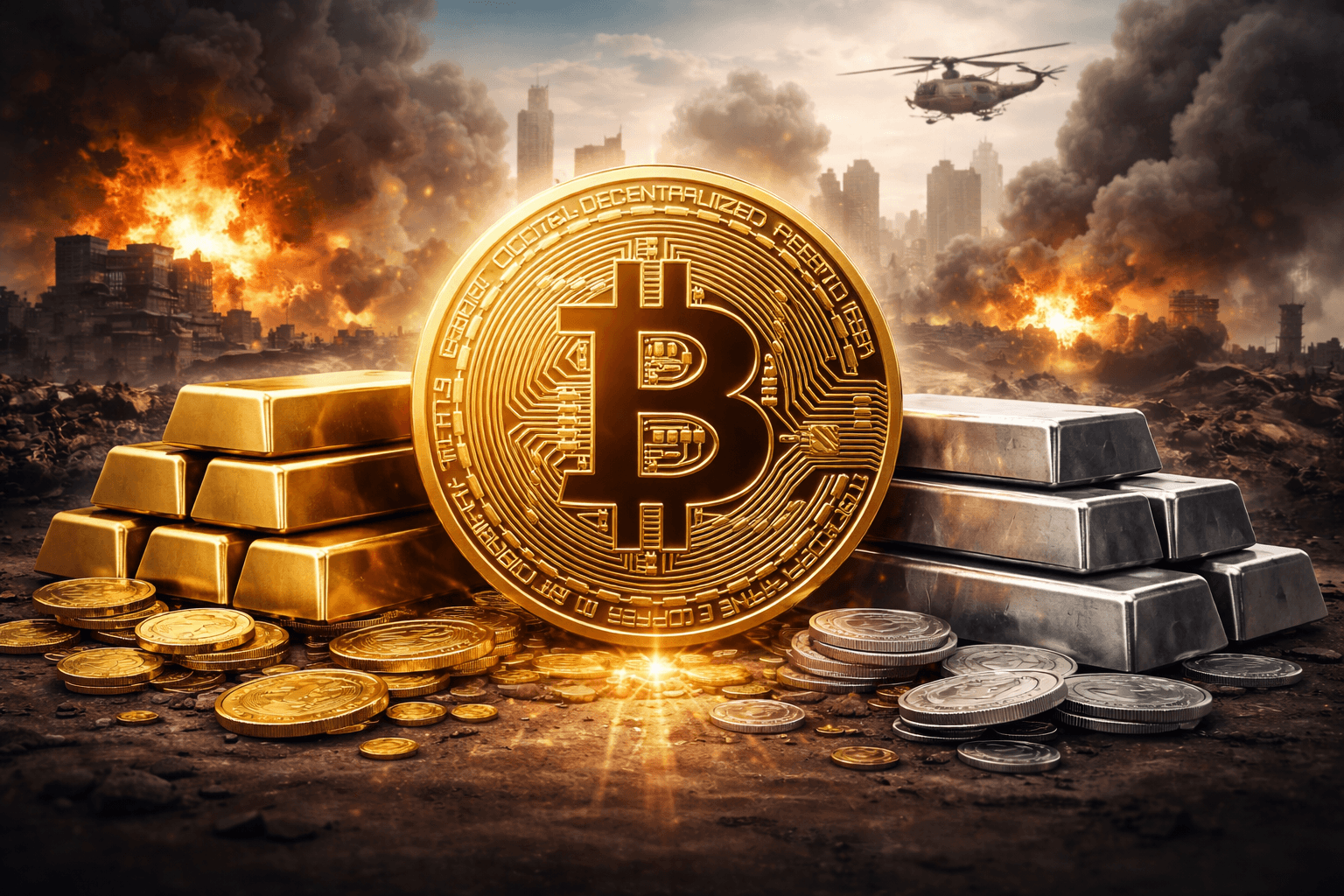 JPMorgan: Bitcoin thể hiện vai trò trú ẩn giữa chiến tranh Iran, vàng và bạc suy yếu