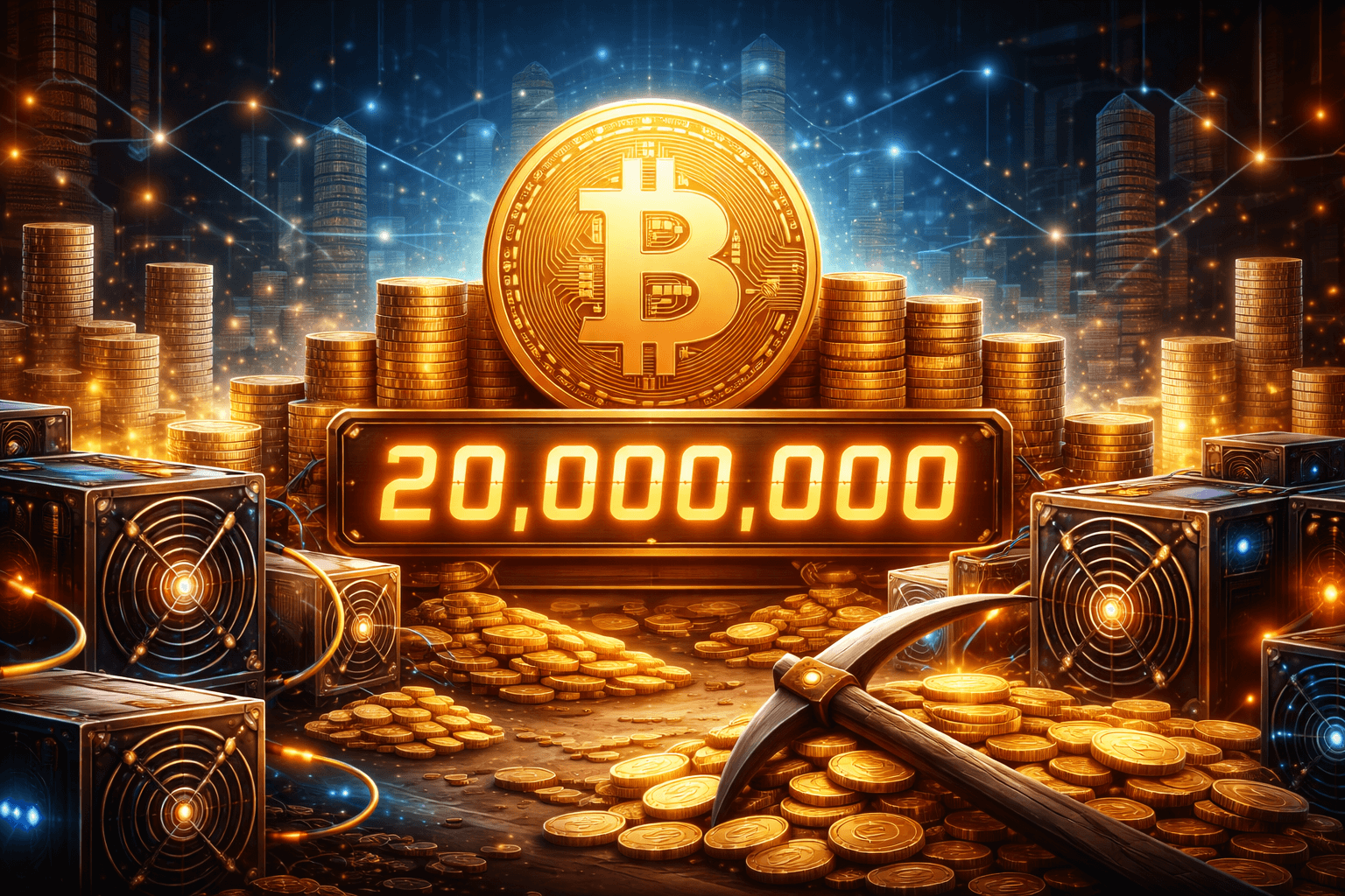 Nguồn cung Bitcoin vượt mốc 20 triệu sau 17 năm, 1 triệu BTC cuối sẽ mất 114 năm để đào