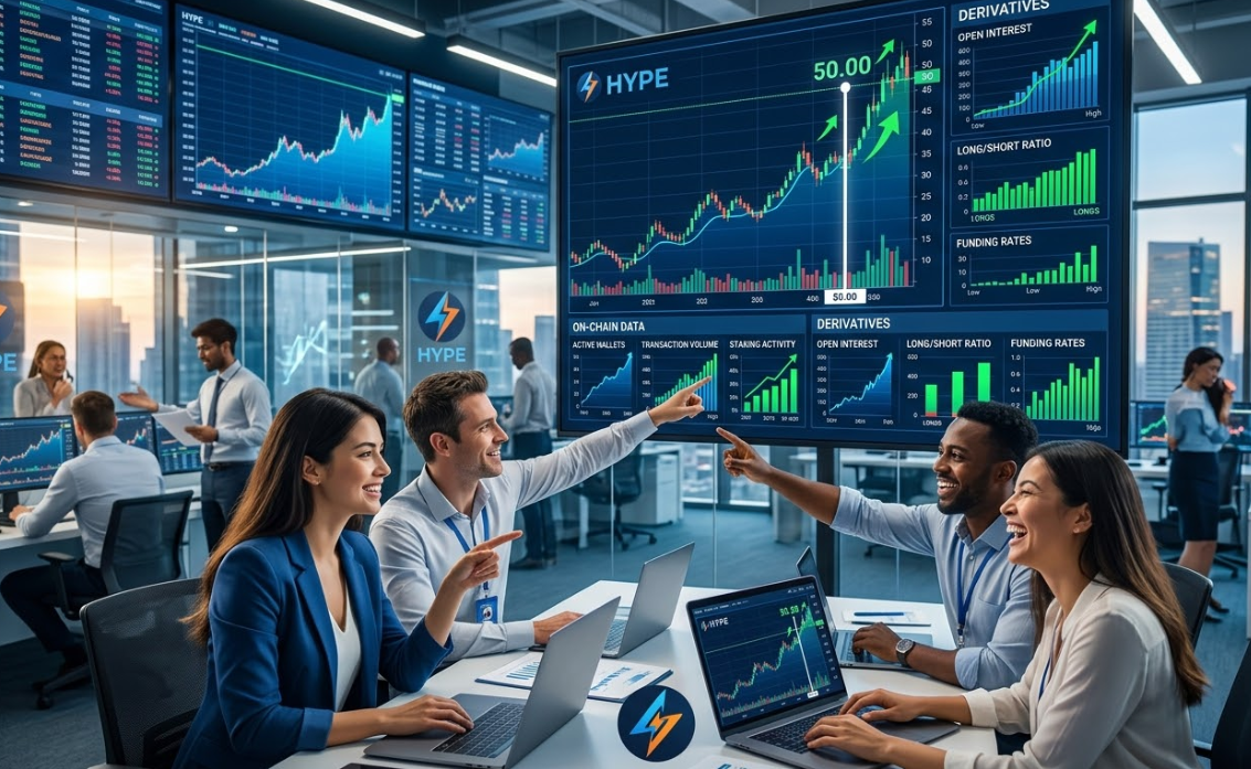 Hyperliquid (HYPE) hướng đến mốc 50 USD khi dữ liệu on-chain và phái sinh hỗ trợ đà tăng