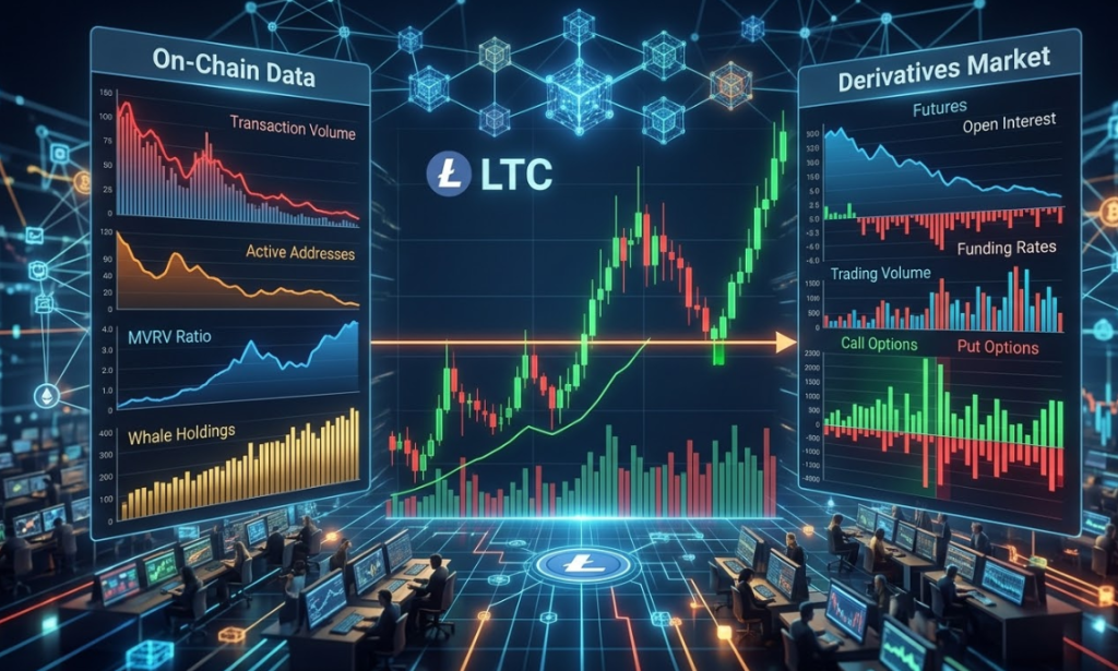 Litecoin kiểm tra vùng bứt phá khi dữ liệu on-chain và phái sinh phát tín hiệu phân hóa