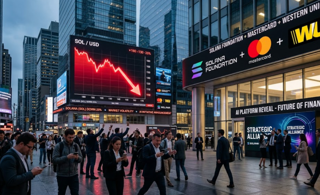 SOL suy yếu dù Solana Foundation bắt tay Mastercard và Western Union phát triển nền tảng AI缩略图 SOL suy yếu dù Solana Foundation bắt tay Mastercard và Western Union phát triển nền tảng AI