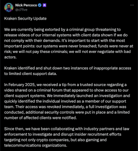 Kraken, An ninh, Hacker, Sàn giao dịch tiền điện tử, Tội phạm