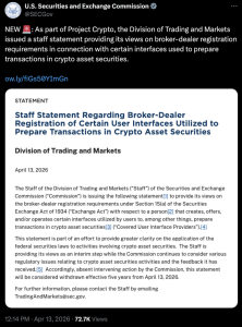 Tuyên bố của SEC