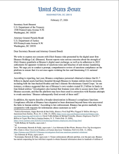 Quốc hội, Thượng viện, Iran, Sàn giao dịch tiền mã hóa, Binance, Lệnh trừng phạt