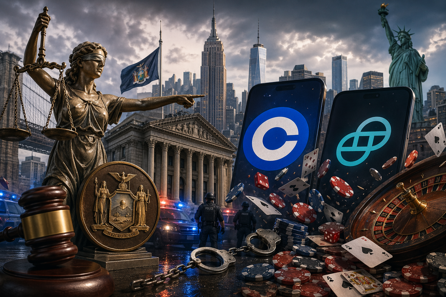 New York bất ngờ kiện Coinbase và Gemini vì cáo buộc vận hành sàn đánh bạc bất hợp pháp