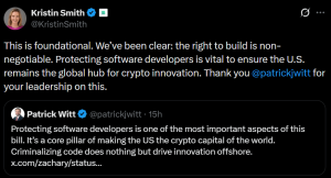 Bảo vệ nhà phát triển DeFi của Nhà Trắng